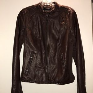 Brown Express Moto Jacket